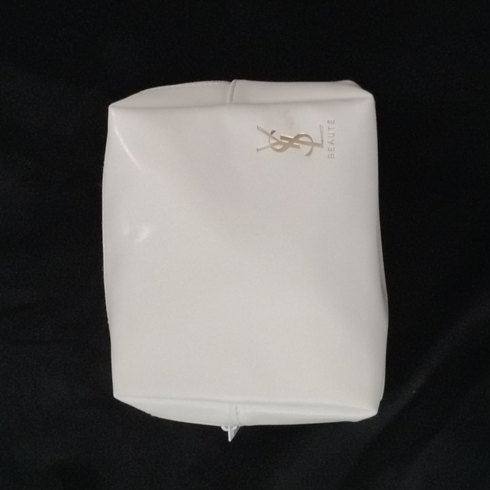 YSL White Beauty Cosmetic Bag